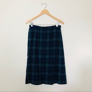 PENDLETON | Vintage 100% Wool Plaid Skirt